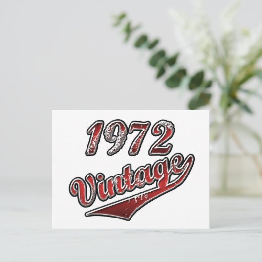 1972 Vintage Briefkaart (Staand voorkant)