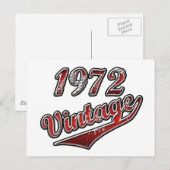 1972 Vintage Briefkaart (Voorkant / Achterkant)