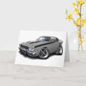 1973-74 de Auto van de zilveren-Zwarte Roadrunner Kaart (Gele Bloem)