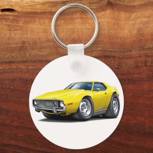 1973-74 Javelin Gele auto Sleutelhanger (Voorkant)