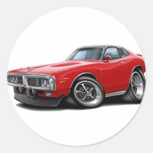 1973-74 Lader Rood-Zwarte SE-wagen Ronde Sticker