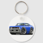 1973-74 Nova Blue Car Sleutelhanger (Voorkant)