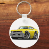 1973-74 Nova Yellow Car Sleutelhanger (Voorkant)