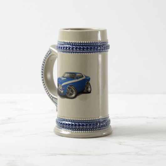 1973-74 Roadrunner Blue-White Car Bierpul (Voorkant links)