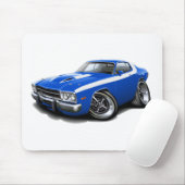 1973-74 Roadrunner Blue-White Car Muismat (Met muis)