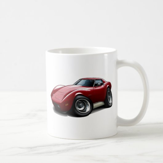 1973-76 Corvette maroon Koffiemok (Rechts)