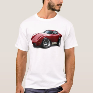 1973-76 Corvette maroon T-shirt