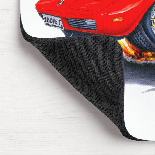 1973-76 Corvette Red Car Muismat (Hoek)