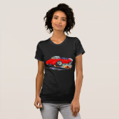 1973-76 Corvette Red Car T-shirt (Voorkant volledig)