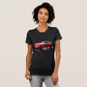 1973-76 Corvette Red Car T-shirt (Voorkant volledig)