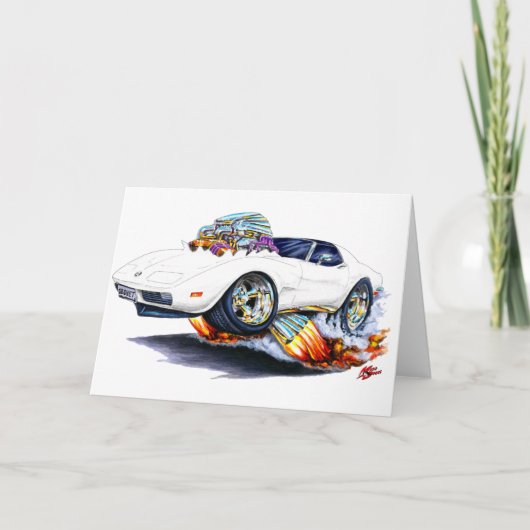 1973-76 de Witte Auto van het Korvet Kaart (Voorkant)