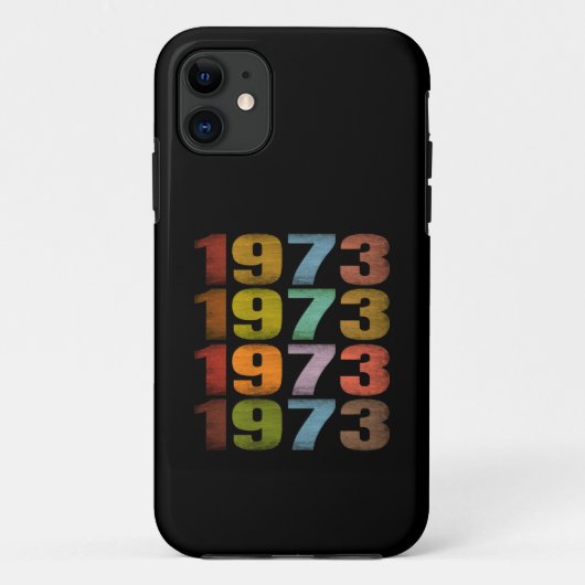 1973 ANTIQUE RETRO CADEAU Case-Mate iPhone CASE (Achterkant)