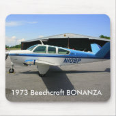 1973 Beechcraft BONANZA Muismat (Voorkant)
