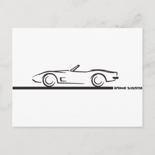1973 Corvette Convertible BLK Briefkaart