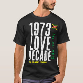 1973 ECHTE MANNEN SLOW DANCEN Basic Donkere T-Shir T-shirt