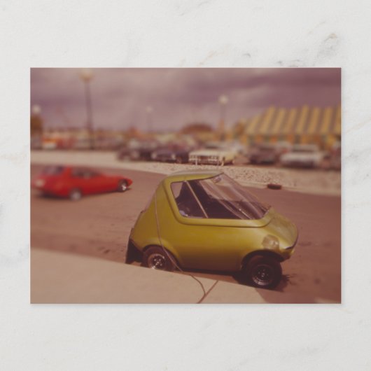 1973 Elektrische auto-miniatuur Briefkaart (Voorkant)