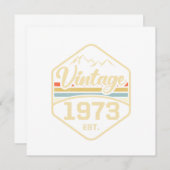  1973 Est 48th Birthday Gift Kaart (Voorkant / Achterkant)