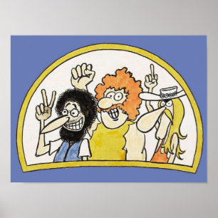 1973 FABULOUS FREAK BROTHERS SKETCH POSTER