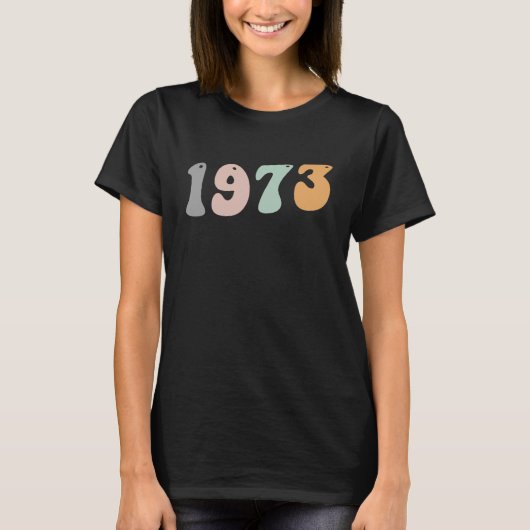 1973 Feministische Roe/Wade Rights Choice T-shirt (Voorkant)