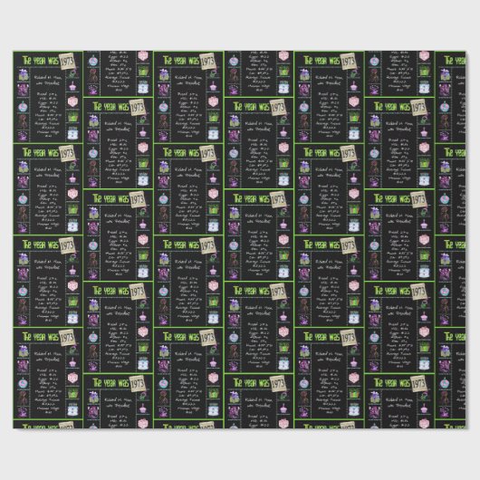 1973 Geboortejaar Trivia Cadeaupapier (Vlak)