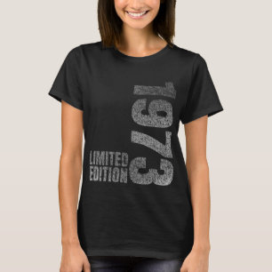 1973 Geboren op geboortedatum cadeau T-shirt