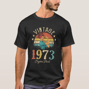 1973 gemaakt in 1973 49e verjaardag 49 jaar of t-shirt