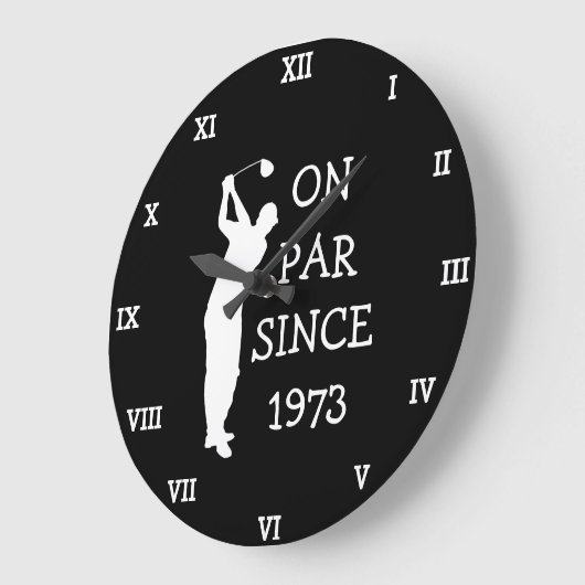 1973 Golfer Verjaardag 50e grappige Seventy Par Grote Klok (Hoek)