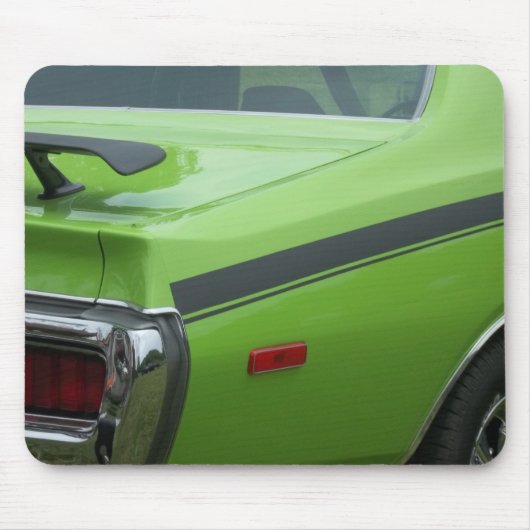 1973 Green Dodge Charger SE Brougham achterkwart Muismat (Voorkant)
