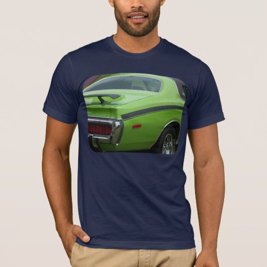 1973 Green Dodge Charger SE Brougham achterkwart T-shirt (Voorkant)