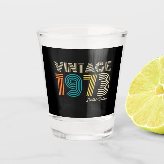1973 Limited Edition 50th Birthday Shot Glas (Voorkant)