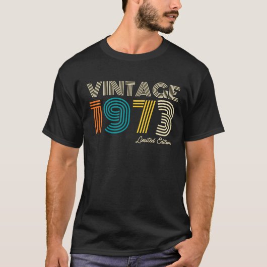 1973 Limited Edition 50th Birthday T-shirt (Voorkant)