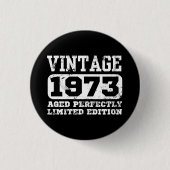 1973 Limited Edition 52e verjaardag Ronde Button 3,2 Cm (Voorkant)