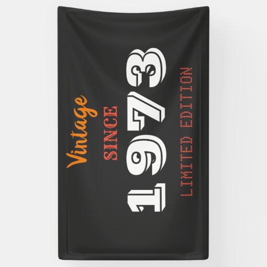  1973 Limited Edition Gift Banner – Retro (Verticaal)