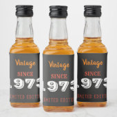 1973 Limited Edition Liquor Bottle Label Likeurfles Etiket (Flessen)