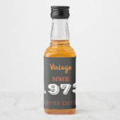  1973 Limited Edition Liquor Bottle Label Likeurfles Etiket (Voorkant)