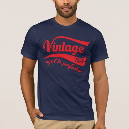 1973  met perfectie 40e verjaardagscadeau t-shirt (Voorkant)