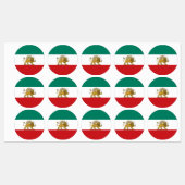 1973 Oud Perzië Iran Nationale Vlag Afgerond Labels (Vel)