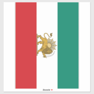 1973 Oude Perzische Iraanse vlag Sticker