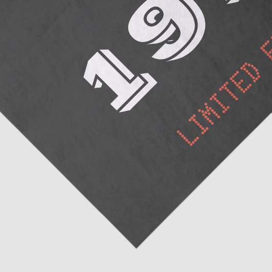  1973 Patch – 53rd Birthday Limited Edition Tissuepapier (Detail)