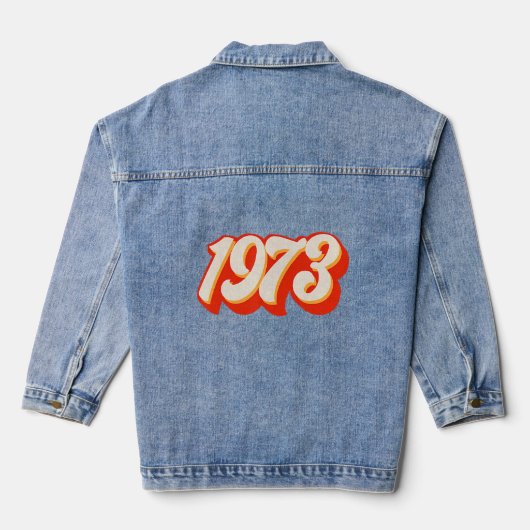 1973 Pro Choice Pro Roe/Feministische abortusvrouw Denim Jacket (Achterkant)