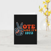 1973 Pro Choice Vrouwenrechten Retro Vint Kaart (Gele Bloem)