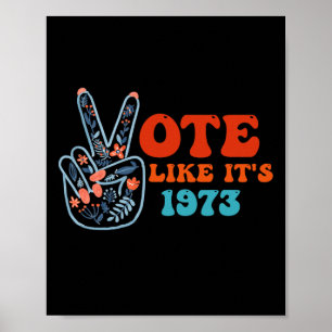 1973 Pro Choice Vrouwenrechten Retro Vint Poster