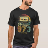 1973 Retro Cassette 1973 50th Birthday 50 T-shirt (Voorkant)