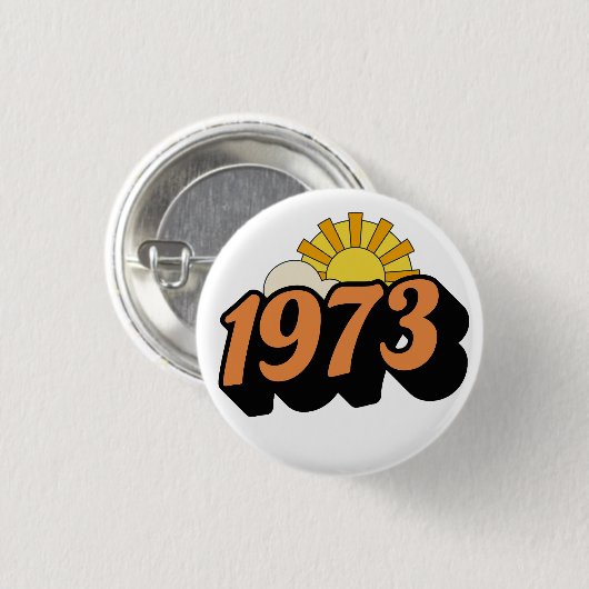 1973 RONDE BUTTON 3,2 CM (Voorkant /achterkant)