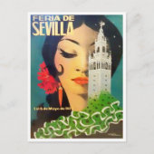 1973 Sevilla Spanje Feria de Sevilla  Briefkaart (Voorkant)