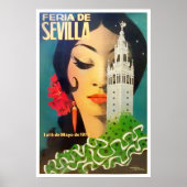 1973 Sevilla Spanje Feria de Sevilla  Poster (Voorkant)