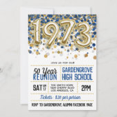 1973 Uitnodiging tot hereniging van de middelbare  (Voorkant)