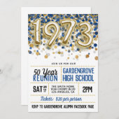 1973 Uitnodiging tot hereniging van de middelbare  (Voorkant / Achterkant)