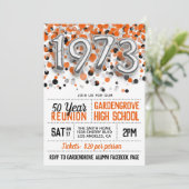 1973 Uitnodiging tot hereniging van de middelbare  (Staand voorkant)