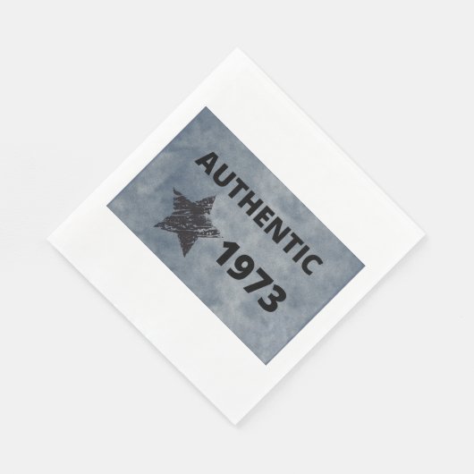 1973 Verjaardag met Grunge Star Servet (Hoek)